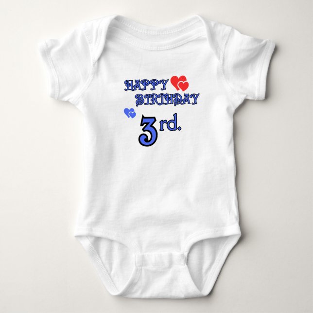 3rd Birthday Bodysuit (Front)