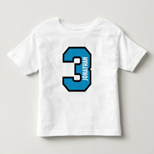 3rd Birthday Boy Sports Number Three Years A01 Toddler T-Shirt