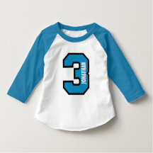 3rd Birthday Boy Sports Number Three Years A01