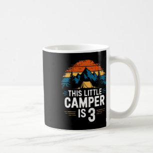 3rd Birthday Camping Shirt For 3 Year Old Kids Cam Coffee Mug