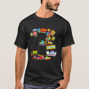 3rd Birthday Cars Vehicles Construction Truck Boy T-Shirt