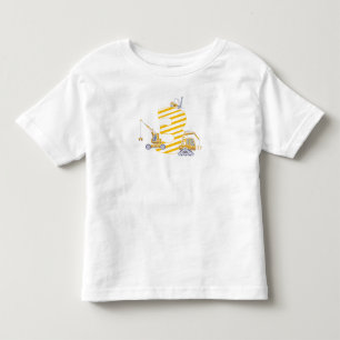 3rd birthday Construction site crane 3 years old Toddler T-Shirt