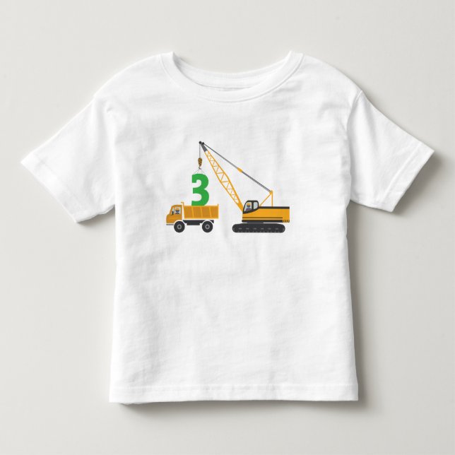 3rd Birthday Construction Tee (Front)