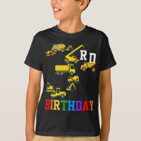 3rd Birthday Construction Trucks 3 Year Old Boys