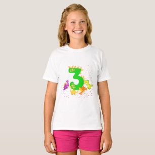 3rd Birthday. Dinosaur Design. My third birthday.  T-Shirt