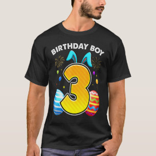 3rd Birthday Easter Bunny Ears 3 Years Old Birthda T-Shirt