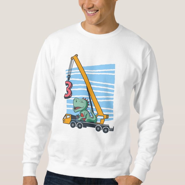 3rd Birthday for 3 year old Kids B-day Sweatshirt (Front)
