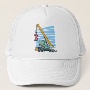 3rd Birthday for 3 year old Kids B-day Trucker Hat