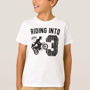 3rd Birthday Gift Dirt Bike 3 Years Old Motocross T-Shirt
