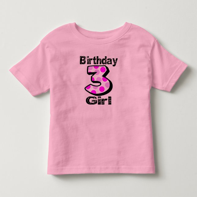 3rd Birthday Girl Shirt (Front)