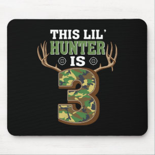 3rd Birthday Hunting Deer 3 Year Old Hunter 1  Mouse Mat