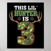 3rd Birthday Hunting Deer 3 Year Old Hunter 1 