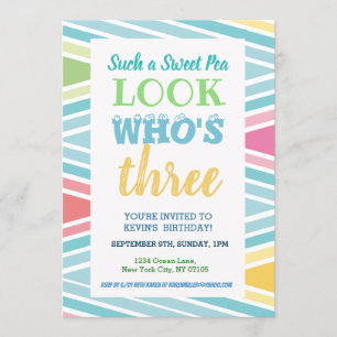 3rd Birthday Invitation Sayings