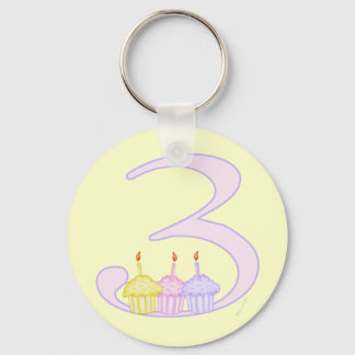 3rd Birthday Key Ring