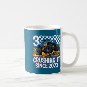 3rd Birthday Monster Truck 3 Year Old Boys Party B Coffee Mug