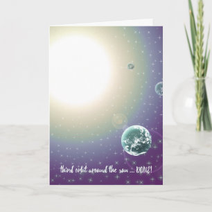 3rd Birthday Orbit Around the Sun Card
