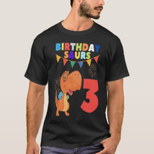 3rd Birthday Prehistoric Dinosaur For Kids 3 Year T-Shirt