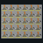 3rd Birthday: Spooky Halloween Theme   Custom Name Wrapping Paper<br><div class="desc">This spooky and scary Hallowe'en birthday themed wrapping paper design features a large number "3". It also features the message "HAPPY BIRTHDAY, ", plus an editable name. There are also depictions of a bat and a ghost on the front. Wrapping paper like this might be used when wrapping gifts or...</div>
