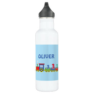 3rd Birthday Train Personalise Name 710 Ml Water Bottle