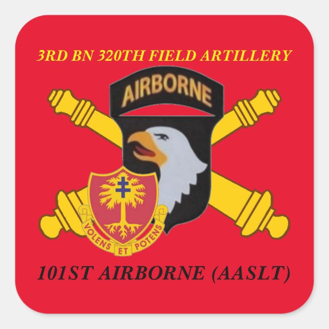 3RD BN 320TH FIELD ARTILLERY 101ST ABN STICKERS (Front)