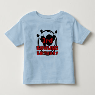 3rd Bowling Birthday Tshirts and Gifts