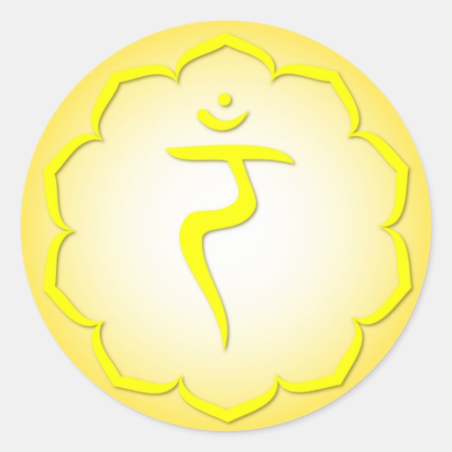 3rd Chakra - Manipura Classic Round Sticker (Front)