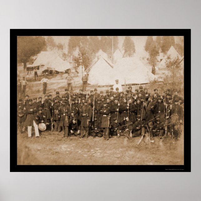 3rd Connecticut Infantry at Camp Douglass 1861 Poster (Front)