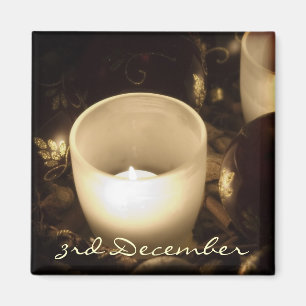 3rd December • Candles • Magnet