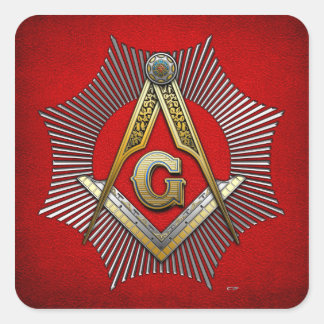3rd Degree: Master Mason Square Sticker