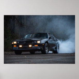 3rd gen Camaro IROC-Z burnout Poster
