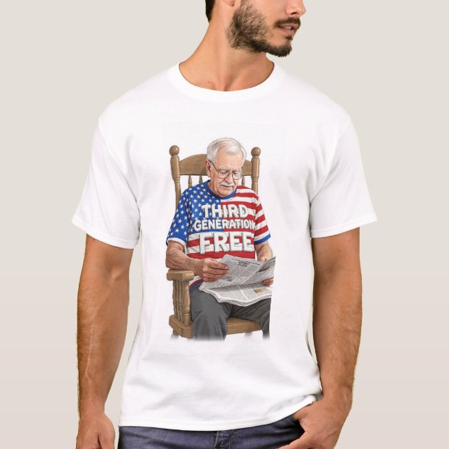 3rd Generation American Pride 4th of July T-Shirt (Front)