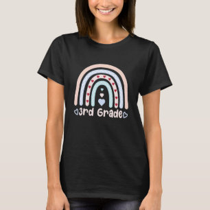 3rd Grade Back To School  Rainbow Graphic T-Shirt