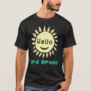 3rd Grade Boys Girls Teacher Hello Third Grade Tea T-Shirt