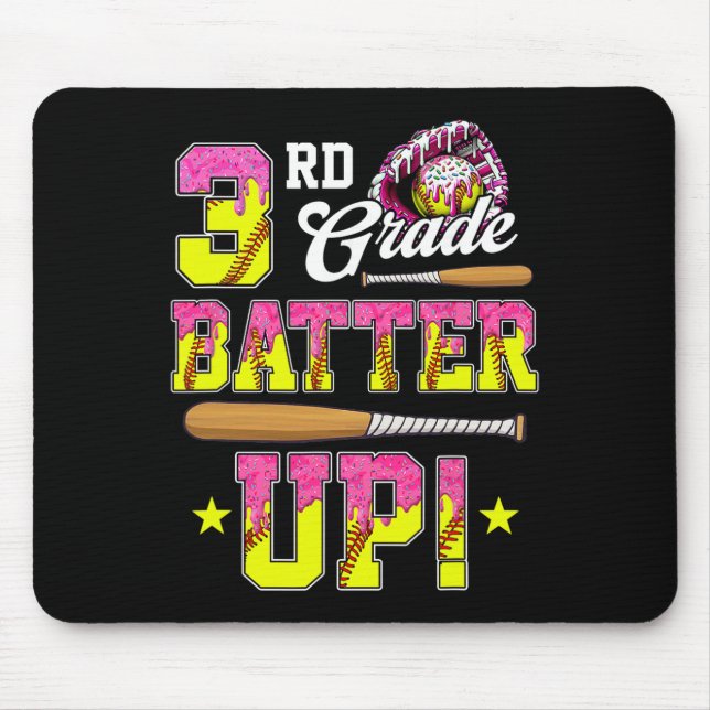 3rd Grade Butter Up Softll Ice Cream Drip Ck To Sc Mouse Mat (Front)