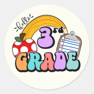 3rd Grade Classic Round Sticker