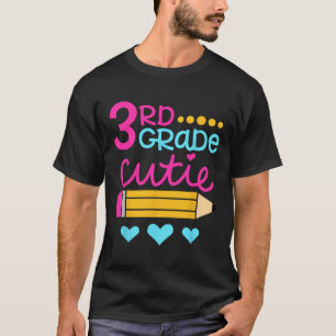 3rd Grade Cutie First Day Of School Back To School T-Shirt