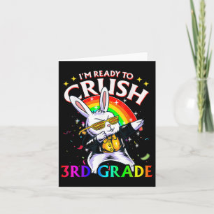 3rd Grade Dabbing Bunny Back To School Im Ready To Card