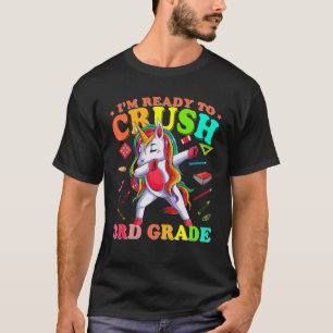 3Rd Grade Dabbing Unicorn Back To School Girls Gif T-Shirt
