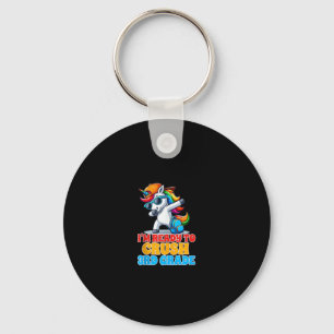 3rd Grade Dabbing Unicorn I'm Ready To Crush Third Key Ring