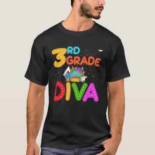 3rd Grade Diva First Day of School T-Shirt