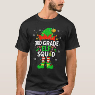 3rd Grade Elf Squad Christmas Third Grade Christma T-Shirt