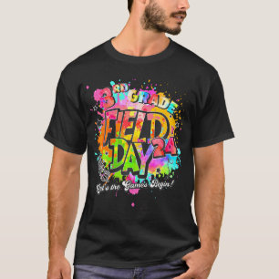 3Rd Grade Field Day 2024 Let The Games Begin Kids  T-Shirt