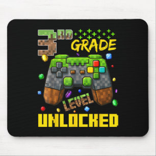 3rd Grade Gamer Shirt First Day Of School Boys Tee Mouse Mat