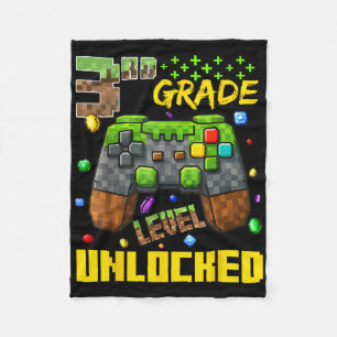 3rd Grade Gamer Shirt First Day Of School Tee Fleece Blanket
