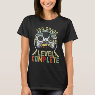 3rd Grade Level Complete Gamer 3rd Grade Graduatio T-Shirt