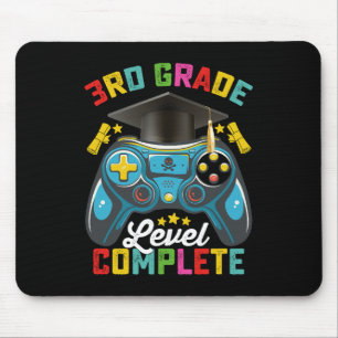 3rd Grade Level Complete Graduation Gaming Gamer Mouse Mat