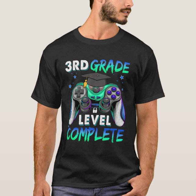 3rd Grade Level Complete Happy Last Day Of School  T-Shirt (Front)