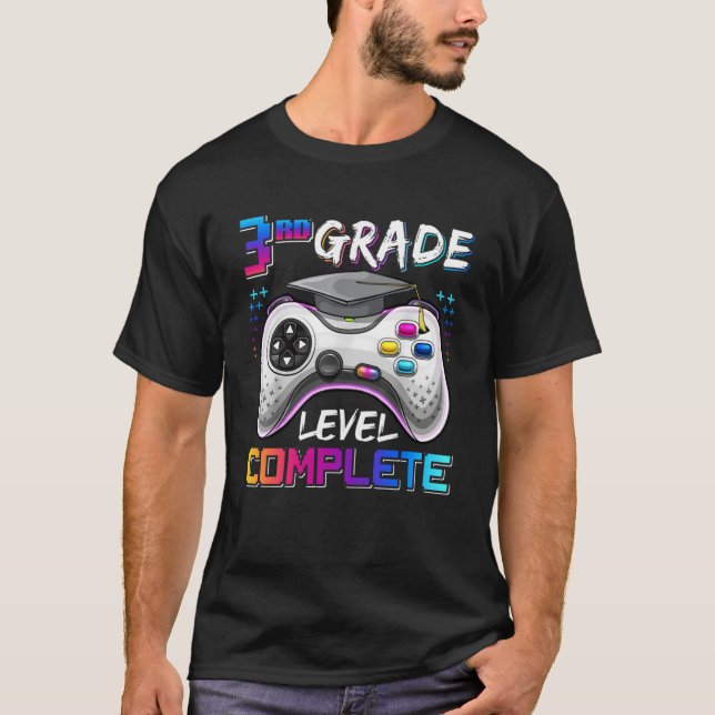 3rd Grade Level Complete Happy Last Day Of School  T-Shirt (Front)