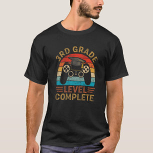3rd Grade Level Complete Vintage Graduation For Ga T-Shirt