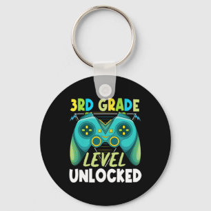3rd Grade Level Unlocked First Day Back To School Key Ring